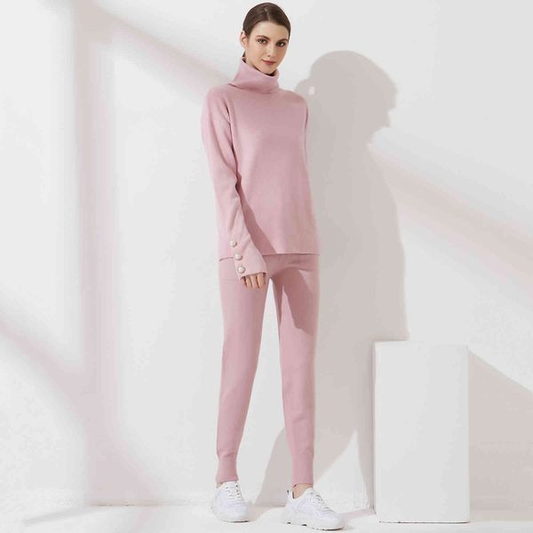 women's two piece pants wixra mulheres sólido agasalho elegante pérola botão camisola de gola alta + harem calças outono inverno femini, White
women's two piece pants wixra mulheres sólido agasalho elegante pérola botão camisola de gola alta + harem calças outono inverno femini, White