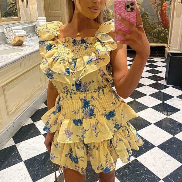 fabpop summer short flying sleeve square collar yellow floral print high waist slim mini pleated cake dress gb935 210709, Black;gray
fabpop summer short flying sleeve square collar yellow floral print high waist slim mini pleated cake dress gb935 210709, Black;gray