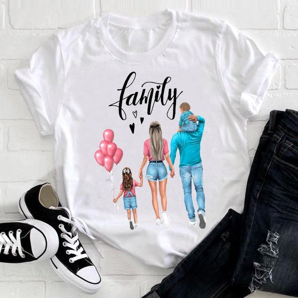 women's t-shirt women clothing cartoon family happy time mama mom mother short sleeve summer clothes print tshirt female tee graphic, White
women's t-shirt women clothing cartoon family happy time mama mom mother short sleeve summer clothes print tshirt female tee graphic, White