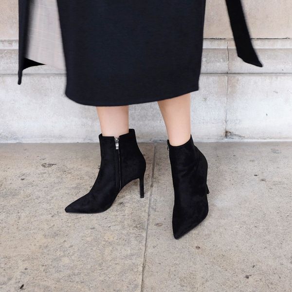 women's high-heeled formal autumn wear zip heels fashion boots size 33-42 l6v5, Black
women's high-heeled formal autumn wear zip heels fashion boots size 33-42 l6v5, Black