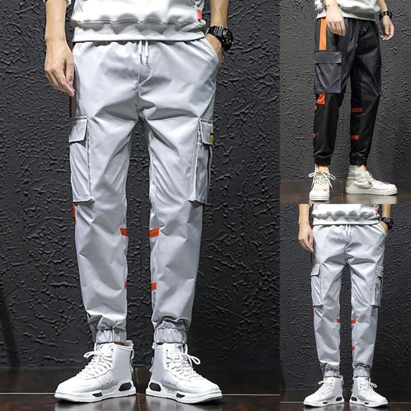 men's pants men summer autumn spring cotton blend solid color sports casual mutil pockets loose trousers long m0904, Black
men's pants men summer autumn spring cotton blend solid color sports casual mutil pockets loose trousers long m0904, Black
