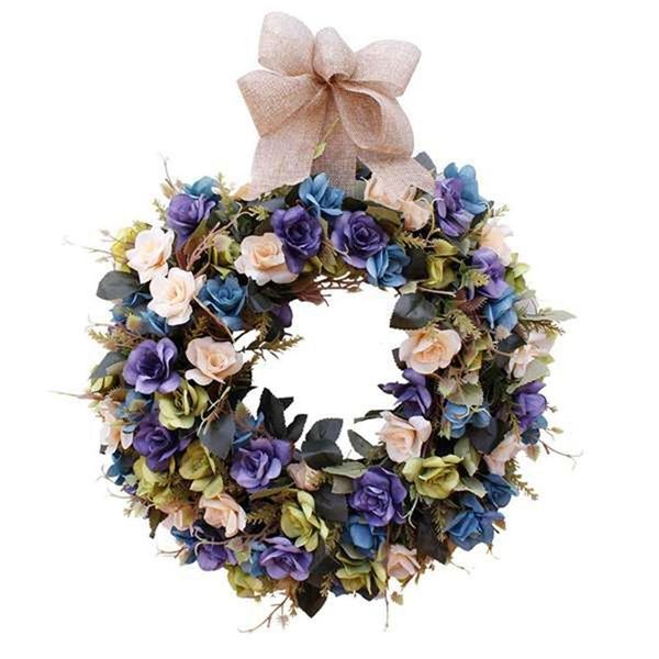 artificial rose flower wreath painting style with knotted bow for front door wall window wedding party garden home decor
artificial rose flower wreath painting style with knotted bow for front door wall window wedding party garden home decor