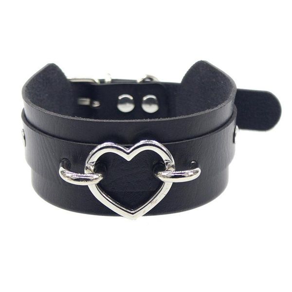 pu leather heart choker necklace with adjustable buckle stud black goth collar for women chocker Gothic necklace pendant jewelry, Golden;silver
pu leather heart choker necklace with adjustable buckle stud black goth collar for women chocker Gothic necklace pendant jewelry, Golden;silver