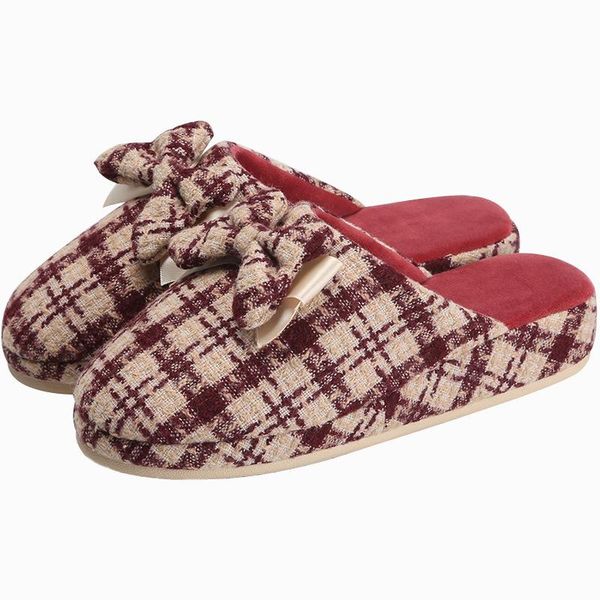 slippers fall/winter slope heel cotton ladies home indoor non-slip thick-soled warm bowknot plush shoes household, Black
slippers fall/winter slope heel cotton ladies home indoor non-slip thick-soled warm bowknot plush shoes household, Black