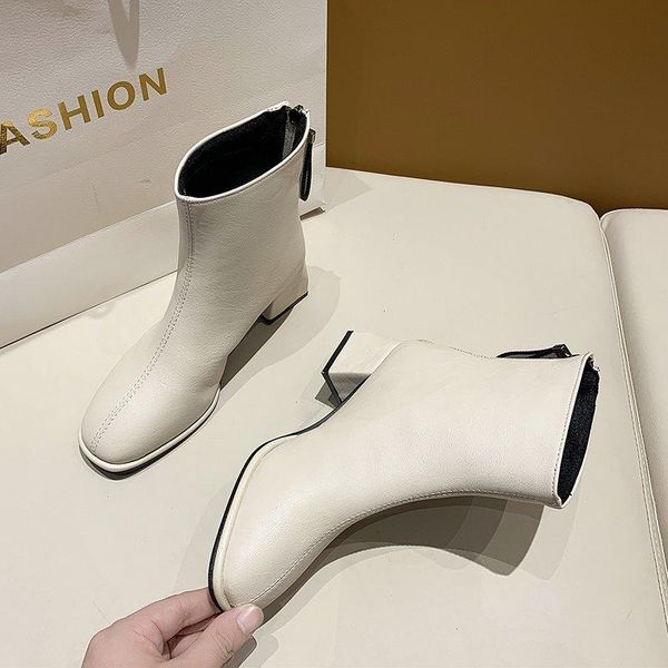 boots sewing fashion short women spring autumn square heel ankle high elegant platform tube women's zipper 2021, Black
boots sewing fashion short women spring autumn square heel ankle high elegant platform tube women's zipper 2021, Black