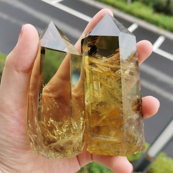 decorative objects & figurines natural citrine point wand crystal carving for home decoration lj
decorative objects & figurines natural citrine point wand crystal carving for home decoration lj
