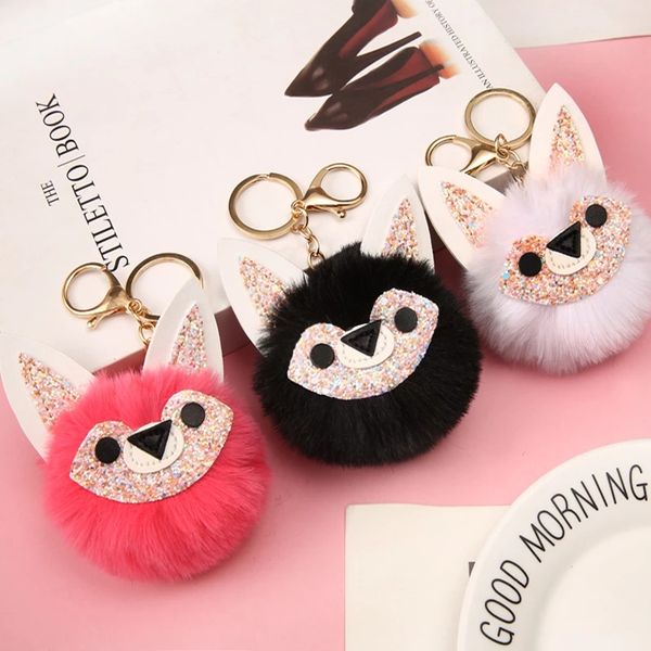 lovely sequin ear fox keychains for girls boy fluffy fake animal fur ball pompon key chain charm women bag key ring teacher gift, Slivery;golden
lovely sequin ear fox keychains for girls boy fluffy fake animal fur ball pompon key chain charm women bag key ring teacher gift, Slivery;golden