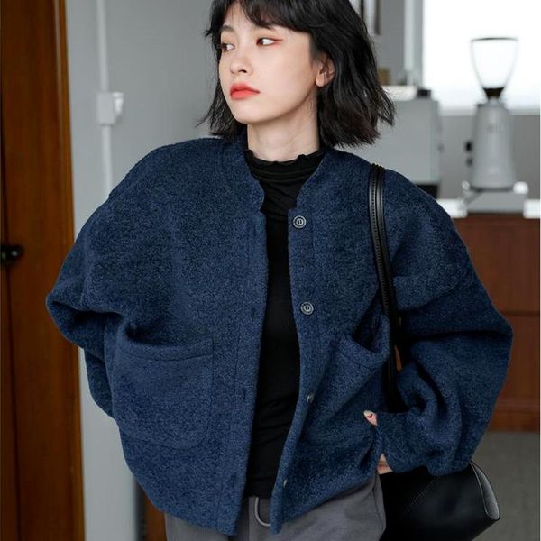 women's jackets 2021 autumn winter warm fashion ins single breasted korean loose casual coat tide chic long sleeve jacket women, Black;brown
women's jackets 2021 autumn winter warm fashion ins single breasted korean loose casual coat tide chic long sleeve jacket women, Black;brown