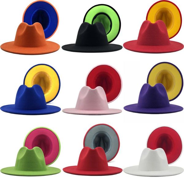 wide brim hats gray red patchwork wool felt jazz fedora hat women panama party trilby cowboy cap men gentleman wedding xl, Blue;gray
wide brim hats gray red patchwork wool felt jazz fedora hat women panama party trilby cowboy cap men gentleman wedding xl, Blue;gray