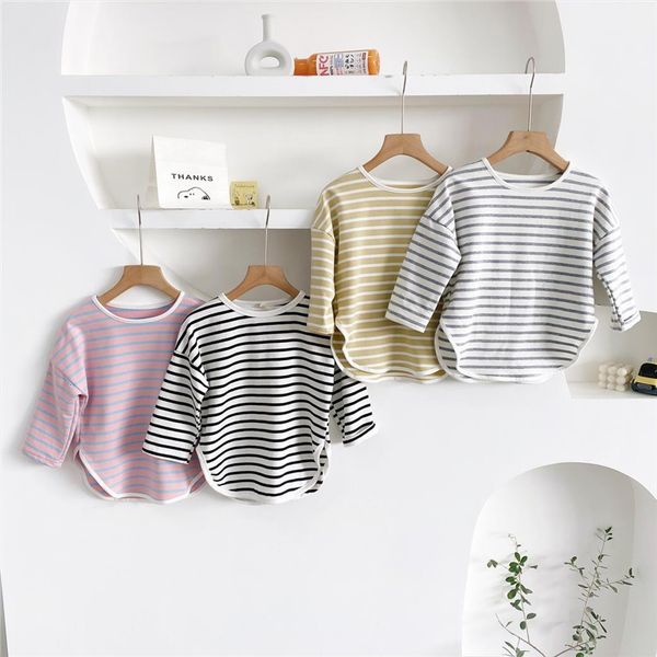 korean style children t shirt medium long girls casual loose striped boys tee bb53, Blue
korean style children t shirt medium long girls casual loose striped boys tee bb53, Blue