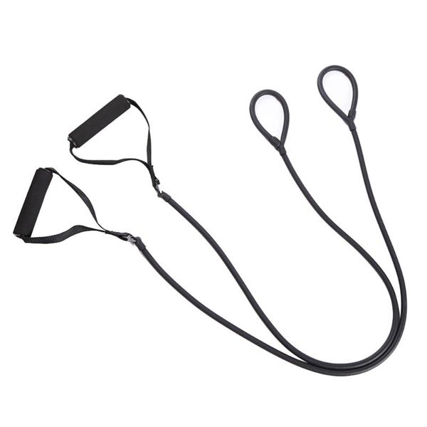 resistance bands 1 pair fitness with padded grips pedaled type rope latex band expander (black)
resistance bands 1 pair fitness with padded grips pedaled type rope latex band expander (black)
