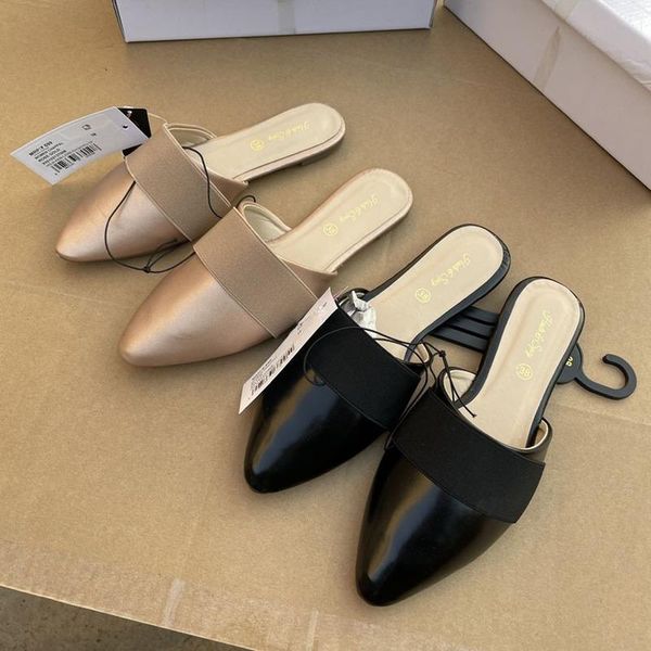 slippers trendy women's shoes 2021 flat-bottomed elastic band pointed toe fashion casual, Black
slippers trendy women's shoes 2021 flat-bottomed elastic band pointed toe fashion casual, Black