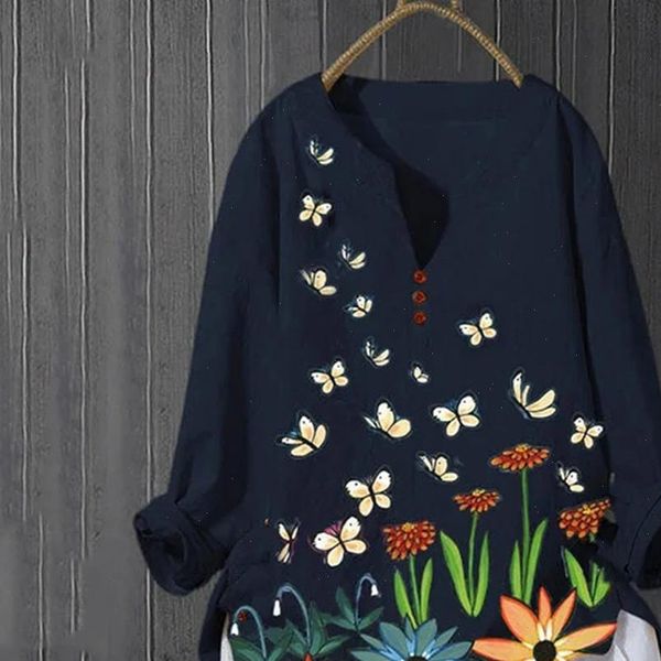 plus size 2021 summer new women blouses casual cartoon butterfly flower printed long sleeve v neck tee shirt blouse zanz, White
plus size 2021 summer new women blouses casual cartoon butterfly flower printed long sleeve v neck tee shirt blouse zanz, White
