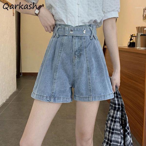 denim shorts women retro wide-leg spliced high waist stylish buttons baggy short trousers students leisure chic ulzzang slim ins women', White;black
denim shorts women retro wide-leg spliced high waist stylish buttons baggy short trousers students leisure chic ulzzang slim ins women', White;black