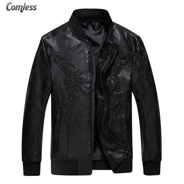 men's fur & faux 2021 fashion spring autumn pu leather jacket men solid casual slim coats overcoats outwear zipper mens brand clothing, Black
men's fur & faux 2021 fashion spring autumn pu leather jacket men solid casual slim coats overcoats outwear zipper mens brand clothing, Black
