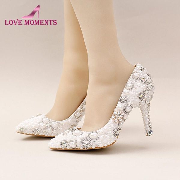 dress shoes gorgeous design white pearl wedding pointed toe bridal beautiful women prom party pumps with rhinestone, Black
dress shoes gorgeous design white pearl wedding pointed toe bridal beautiful women prom party pumps with rhinestone, Black