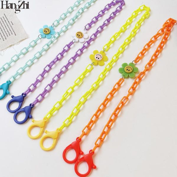 chains hangzhi 2021 bright candy color acrylic flower pendant mask chain sunglasses holder fashion lanyard elastic cord for women, Silver
chains hangzhi 2021 bright candy color acrylic flower pendant mask chain sunglasses holder fashion lanyard elastic cord for women, Silver