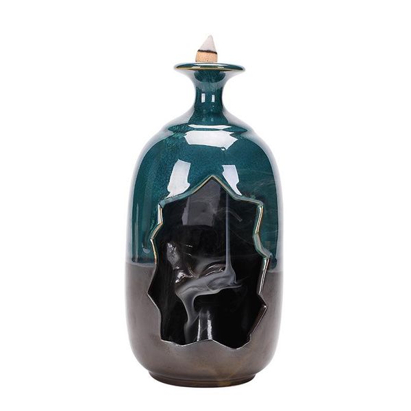 fragrance lamps cone incense holder waterfall ceramic smoke fountain zen buddha burner living room gift items for home decoration
fragrance lamps cone incense holder waterfall ceramic smoke fountain zen buddha burner living room gift items for home decoration