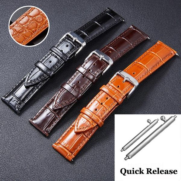 watch bands quick release watchband 18mm 19mm 20mm 21mm 22mm bright genuine leather 3d texture watchbands band strap stainless buckle, Black;brown
watch bands quick release watchband 18mm 19mm 20mm 21mm 22mm bright genuine leather 3d texture watchbands band strap stainless buckle, Black;brown
