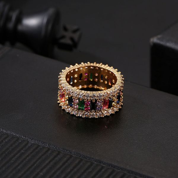 gold wedding ring women men 6-9 gold plated rainbow love rings micro paved 7 colors flower jewelry couple gift, Golden;silver
gold wedding ring women men 6-9 gold plated rainbow love rings micro paved 7 colors flower jewelry couple gift, Golden;silver