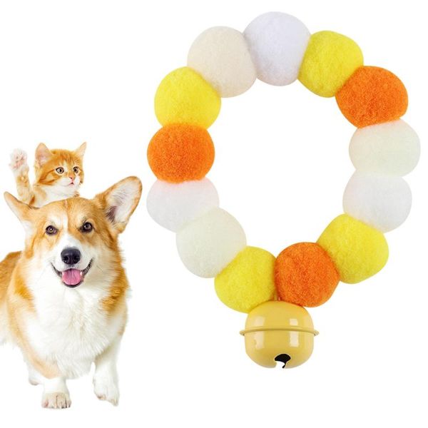 dog apparel pet collar cute plush ball necklace cat with bell soft chain accessories for party
dog apparel pet collar cute plush ball necklace cat with bell soft chain accessories for party