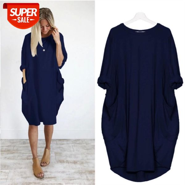 autumn womens dresses pocket loose dress ladies crew neck casual long girl dress female fashion big vestido #ml4h, Black;gray
autumn womens dresses pocket loose dress ladies crew neck casual long girl dress female fashion big vestido #ml4h, Black;gray