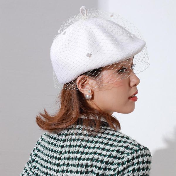 beanies luxury bridal headpiece bride veil fascinator wedding hair accessories po pillbox hat party felt fedora chic 100% wool beret
beanies luxury bridal headpiece bride veil fascinator wedding hair accessories po pillbox hat party felt fedora chic 100% wool beret