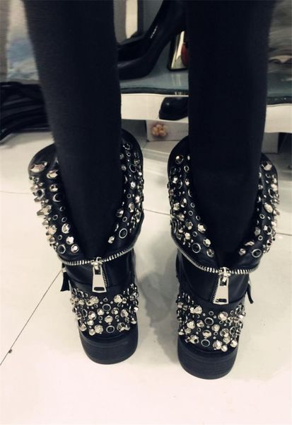 boots sgesvier plus size 35-43 genuine leather women rivets autumn winter ankle punk ladies motorcycle female shoes, Black
boots sgesvier plus size 35-43 genuine leather women rivets autumn winter ankle punk ladies motorcycle female shoes, Black