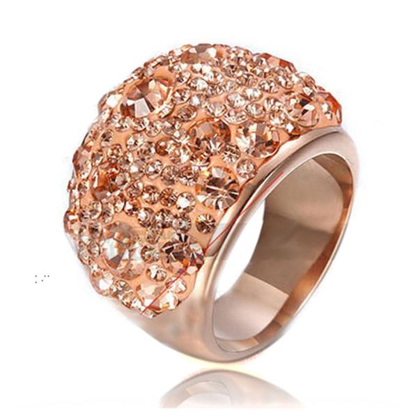 cluster rings rose gold color stainless steel fashion austrian crystal engagement for women wedding ring jewelry, Golden;silver
cluster rings rose gold color stainless steel fashion austrian crystal engagement for women wedding ring jewelry, Golden;silver