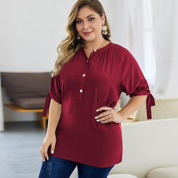 women's blouses & shirts plus size blouse shirt women 2021 fashion summer v neck half sleeve solid casual long ladies tunic, White
women's blouses & shirts plus size blouse shirt women 2021 fashion summer v neck half sleeve solid casual long ladies tunic, White