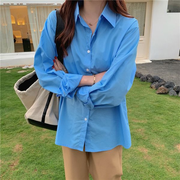 2021 fashion work wear basic shirt women new minimalist casual formal shirts ol solid loose full sleeve chic blouses vcmf, Black
2021 fashion work wear basic shirt women new minimalist casual formal shirts ol solid loose full sleeve chic blouses vcmf, Black