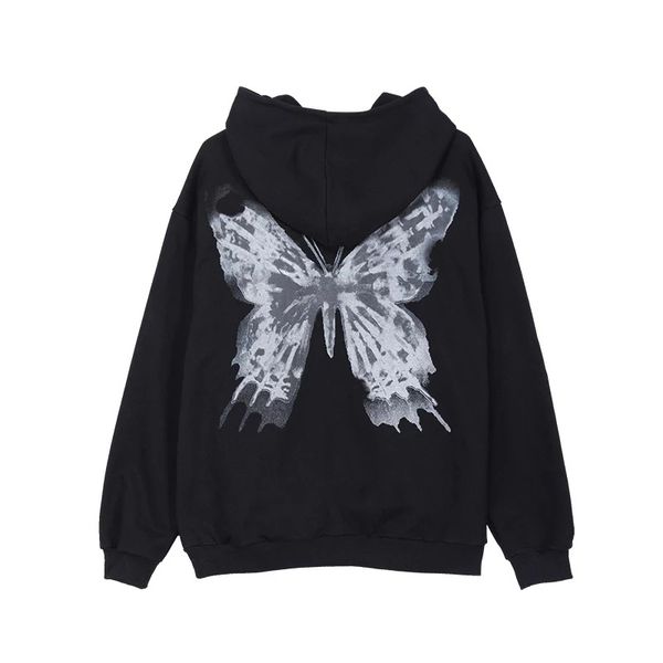 women's hip hop women y2k hoodies butterfly print coat goth harajuku aesthetic clothes grunge streetwear jacket punk cardigan zip-up wy, Black
women's hip hop women y2k hoodies butterfly print coat goth harajuku aesthetic clothes grunge streetwear jacket punk cardigan zip-up wy, Black