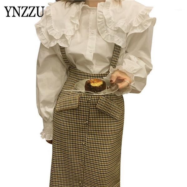 design women ruffled collar blouse sweet white long sleeve loose female cotton shirt mujer korea style ynzzu 1t023 women's blouses & s
design women ruffled collar blouse sweet white long sleeve loose female cotton shirt mujer korea style ynzzu 1t023 women's blouses & s