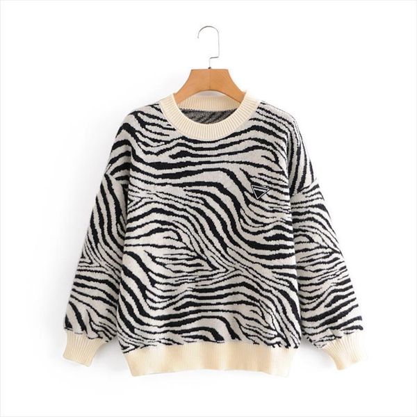 tl 7237 autumn europe women sweater and the united states womens animal grain jacquard loose pullovers female, White;black
tl 7237 autumn europe women sweater and the united states womens animal grain jacquard loose pullovers female, White;black