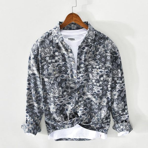 men's casual shirts z128 spring summer shirt cotton long-sleeve digital printed holiday loose regular-fit double pockets lapel top, White;black
men's casual shirts z128 spring summer shirt cotton long-sleeve digital printed holiday loose regular-fit double pockets lapel top, White;black