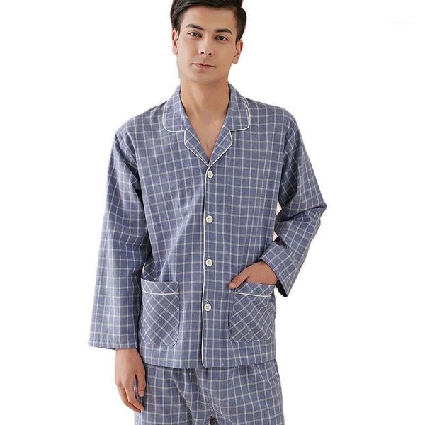 men's sleepwear pure cotton couple pajamas long-sleeved trousers plus size men and women spring summer home service suits, Black;brown
men's sleepwear pure cotton couple pajamas long-sleeved trousers plus size men and women spring summer home service suits, Black;brown