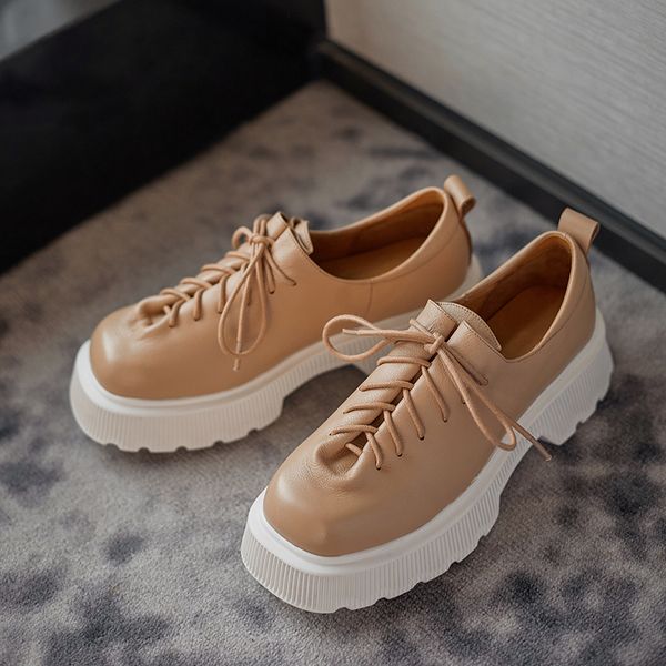 womens genuine leather thick sole platform flats oxfords pleated lace-up 2021 spring new casual sneakers punk shoes for womendress shoes, Black
womens genuine leather thick sole platform flats oxfords pleated lace-up 2021 spring new casual sneakers punk shoes for womendress shoes, Black