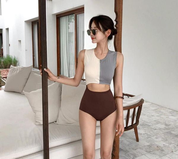 one-piece suits koreaanse vrouwen een pieces badmode super leuke rits hoge hals schouder badpak midden cut maillot de bain
one-piece suits koreaanse vrouwen een pieces badmode super leuke rits hoge hals schouder badpak midden cut maillot de bain