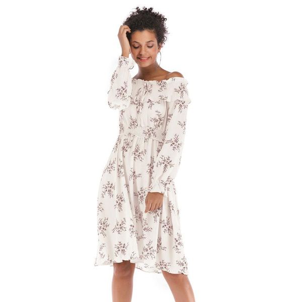 casual dresses 2021 volocean dress women print autumn slash neck winter female, Black;gray
casual dresses 2021 volocean dress women print autumn slash neck winter female, Black;gray