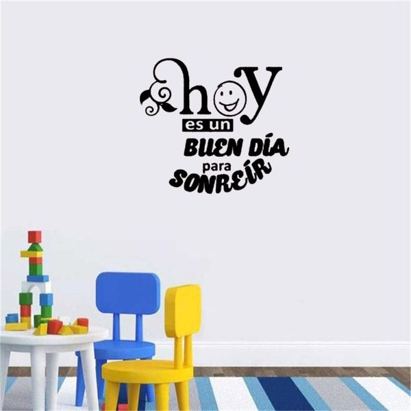 wall stickers spanish cute quote decals hey es un buen dia home decor for living room art mural ru4092
wall stickers spanish cute quote decals hey es un buen dia home decor for living room art mural ru4092