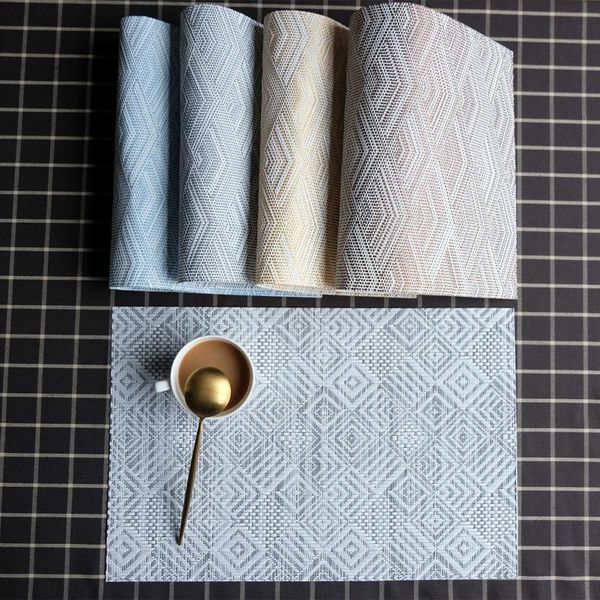table cloth western placemat simple environmental protection pvc rhombus waterproof and anti-scald heat insulation pad
table cloth western placemat simple environmental protection pvc rhombus waterproof and anti-scald heat insulation pad
