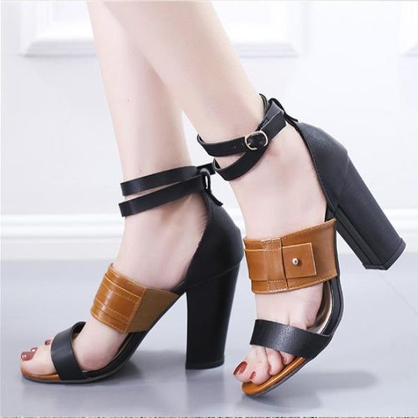 dress shoes 2021 summer pu women's sandals ankle strap mixed color woman high heels shoe women open toe fashion ladies cover, Black
dress shoes 2021 summer pu women's sandals ankle strap mixed color woman high heels shoe women open toe fashion ladies cover, Black