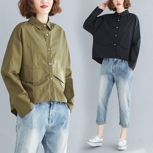 solid shirt womens spring patchwork women shirts army green black 6646 women's blouses &, White
solid shirt womens spring patchwork women shirts army green black 6646 women's blouses &, White