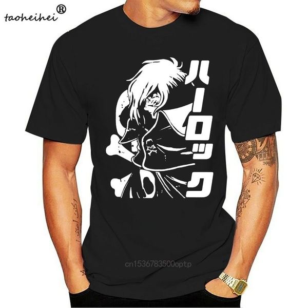 women's t-shirt awesome space pirate captain harlock albator anime t shirt young design soft cotton homme tee, White
women's t-shirt awesome space pirate captain harlock albator anime t shirt young design soft cotton homme tee, White