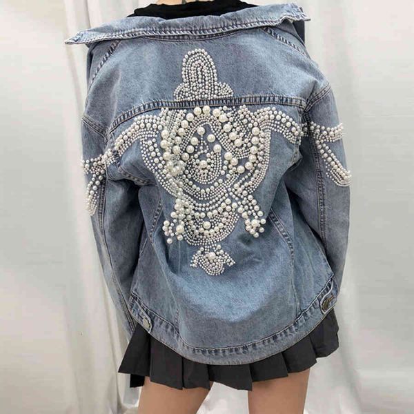 women's jackets denim women vintage more than 2,000 pearl studs inlaid coat long sleeve autumn outerwear female jacket kfyp, Black;brown
women's jackets denim women vintage more than 2,000 pearl studs inlaid coat long sleeve autumn outerwear female jacket kfyp, Black;brown