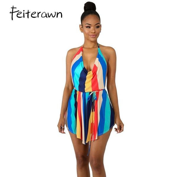 women's jumpsuits & rompers feiterawn summer multi stripe drawstring waist short jumpsuit for women sleeveless lace up backless boho pl, Black;white
women's jumpsuits & rompers feiterawn summer multi stripe drawstring waist short jumpsuit for women sleeveless lace up backless boho pl, Black;white