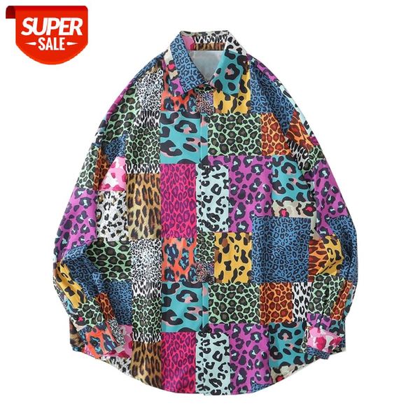 Hip Hop Colorful Cow Spot Leopard Long Sleeve Hawaiian Shirt Autumn Cotton Loose Shirt Tops Harajuku Streetwear Men Women #xy4J, White;black
Hip Hop Colorful Cow Spot Leopard Long Sleeve Hawaiian Shirt Autumn Cotton Loose Shirt Tops Harajuku Streetwear Men Women #xy4J, White;black