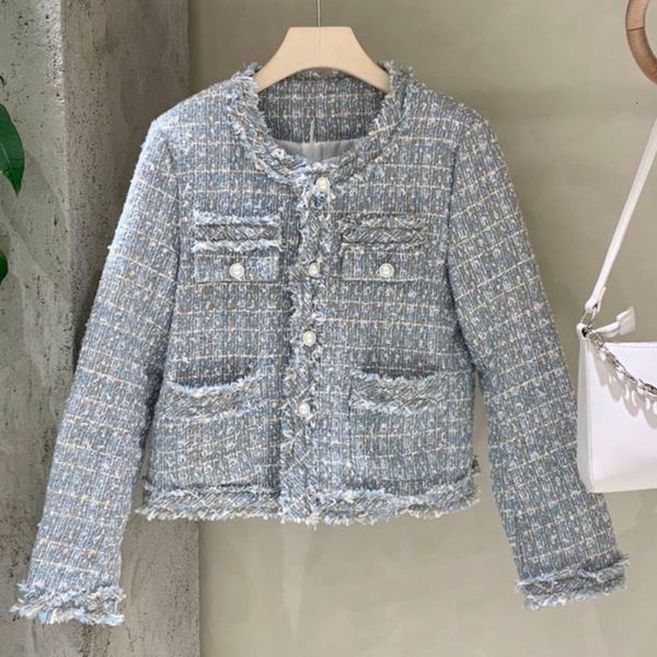 women's jackets alta qualidade coreano do vintage tweed jaqueta casaco feminino outono único breasted xadrez borla fino casacos de lã s, Black;brown
women's jackets alta qualidade coreano do vintage tweed jaqueta casaco feminino outono único breasted xadrez borla fino casacos de lã s, Black;brown