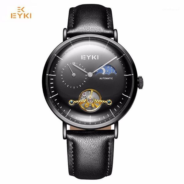 brand men hollow flywheel mechanical watch male classic black leather moon and star function big dial business watches wristwatches, Slivery;brown
brand men hollow flywheel mechanical watch male classic black leather moon and star function big dial business watches wristwatches, Slivery;brown