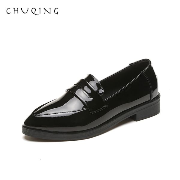 chuqing high heels shoes women pumps patent leather single woman dress shoes thick heels pointed toe female pumps, Black
chuqing high heels shoes women pumps patent leather single woman dress shoes thick heels pointed toe female pumps, Black